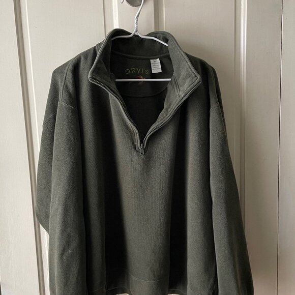 Orvis Zip Front Heavy Duty Sweatshirt - Picture 2 of 6